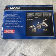 New Moen Monticello 8" Widespread Faucet Chrome Polished Brass 84246 Beautiful 