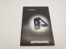 VGC Old Stock Motorola V3 Mobile Phone User Guide Manual---