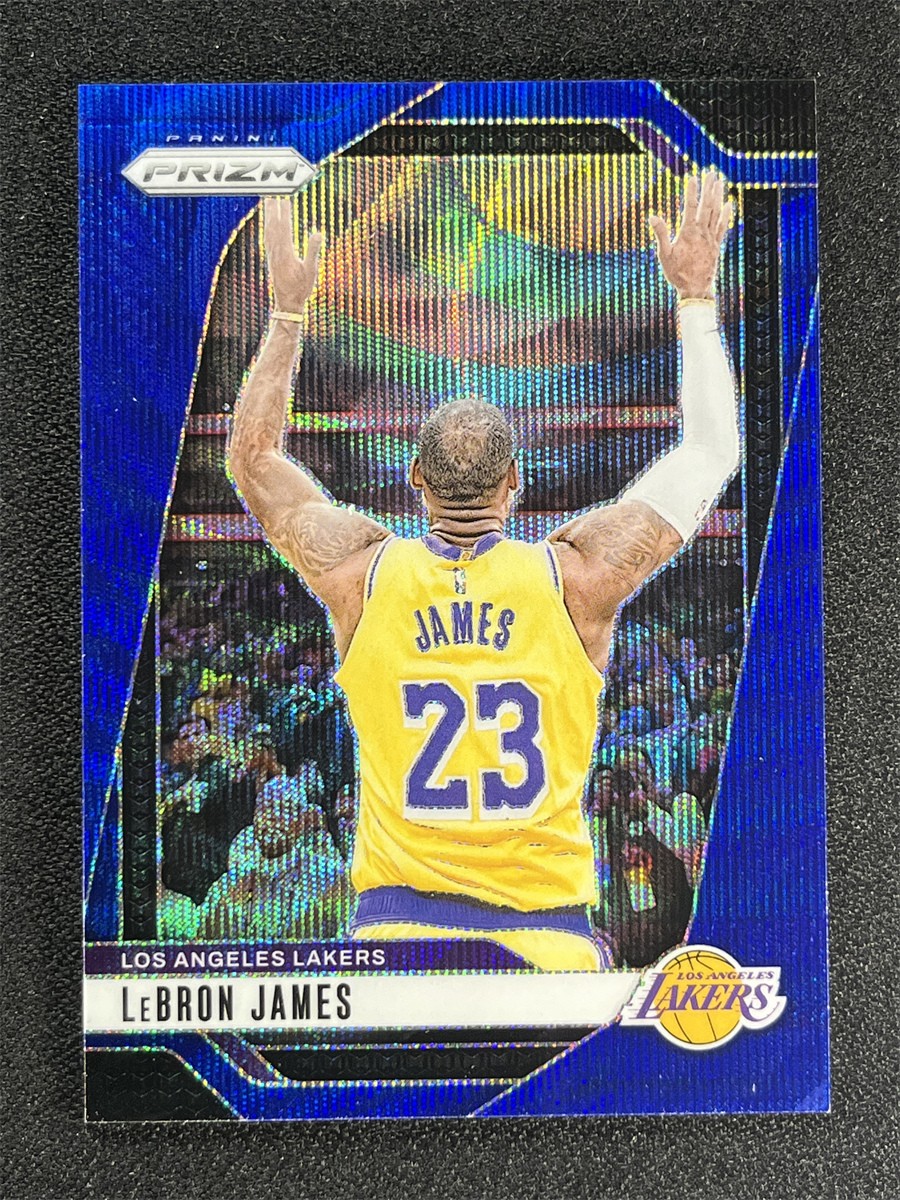 2024-25 Panini Prizm Basketball LeBron James #130 Blue Wave Prizm Lakers /125
