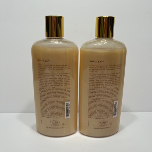 Thymes Goldleaf Bubble Bath Lot of 2 Warm Floral Scent New 12 fl oz each - Picture 7 of 12