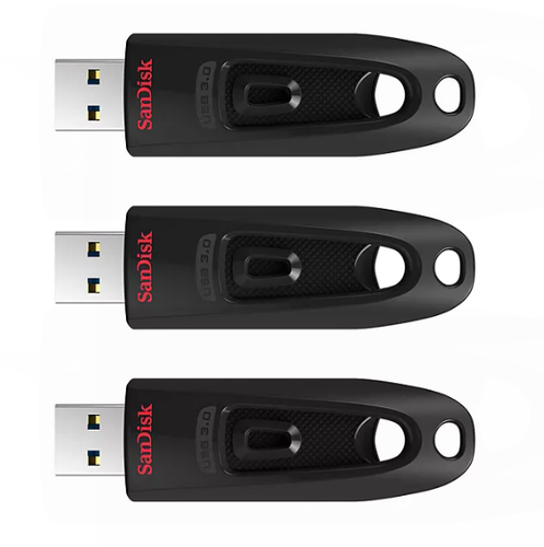 SanDisk 64GB Ultra USB 3.0 Flash Drive - (3 PACK, LIMITED EDITION) FREE SHIPPING - Afbeelding 2 van 7