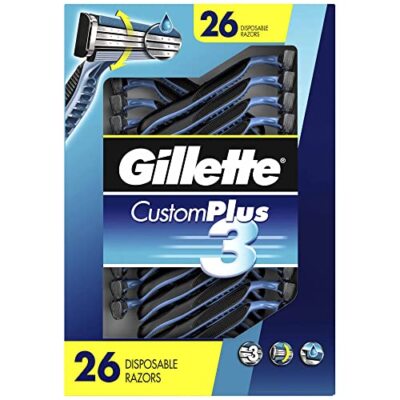 Gillette Custom Plus 3 Rasur Einwegrasierer für Herren 26 Stück