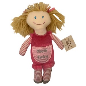 Maison Chic Tooth Fairy Pocket 9” Plush Pink Princess Tessa Girl Tooth Holder