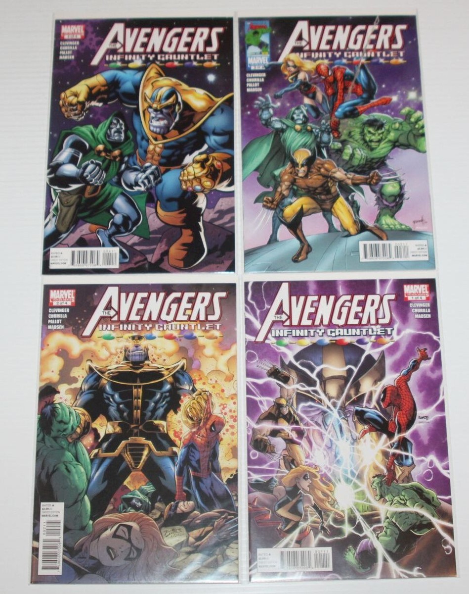 Avengers & The Infinity Gauntlet 1-4 Complete Set - Marvel 2010