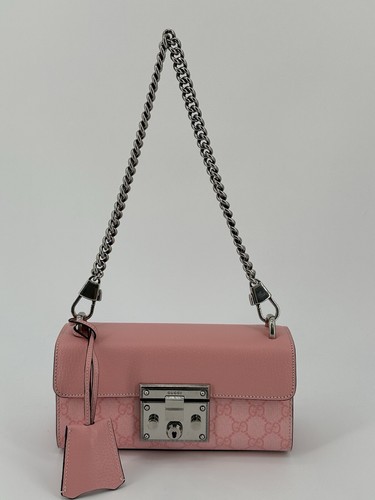 Neu Luxury Original GUCCI Damen Woman Tasche Bag Padlock GG -735103.