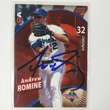 DAV Limited Edition Andrew Romine Cedar Rapids Kernels Signed Card No CoA