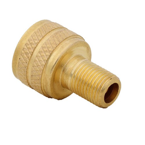 Tyre Valve Reducer Cap Cat Loader Earthmover EM Wheel Large Tractor Gold - Picture 3 of 7