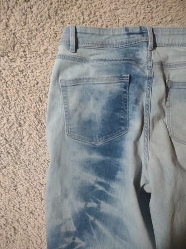 J. Jill Denim High Rise Cropped Women's Acid Wash Blue Jeans Size 12 - Picture 15 of 16