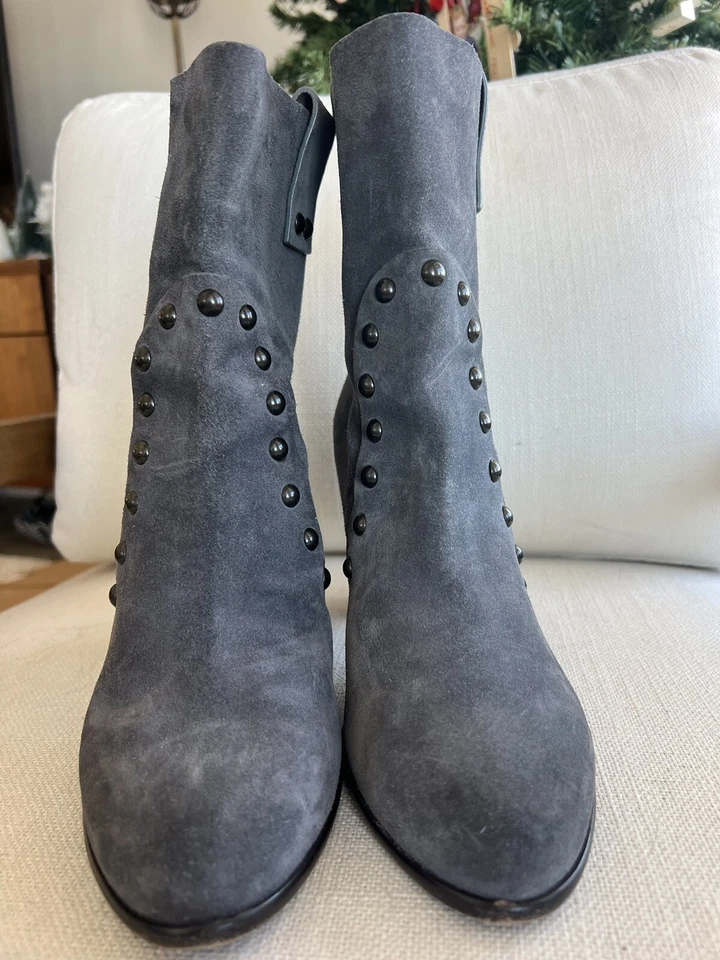 Botines de gamuza Sergio Rossi para mujer talla 10 marca de diseñador Foto 3 de 4