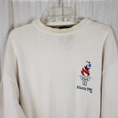 Atlanta 1996年 アトランタオリンピック 五輪 スウェット S33b Vintage Atlanta 1996 Olympics 100 Embroidered Knit Sweater