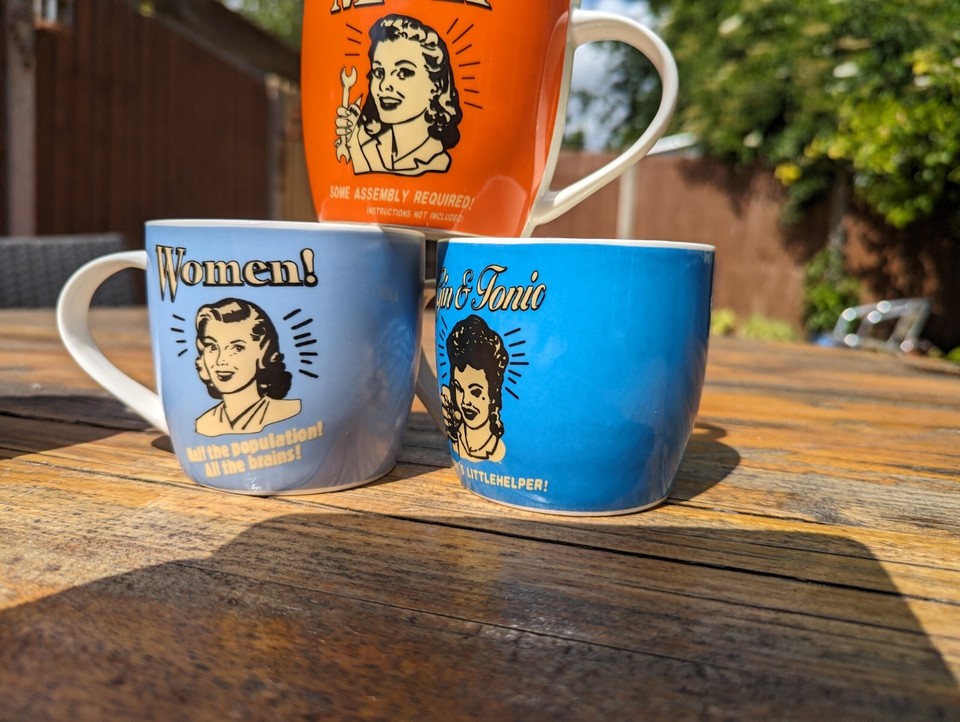 Vintage Novelty Cups, brand new old stock, ideal for Christmas or