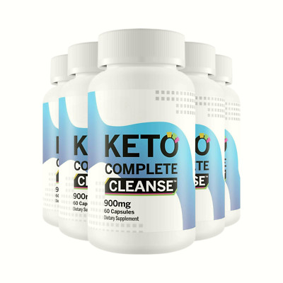 5-Pack Keto Complete Cleanse - Natural Formula For Weight Loss - 300 Capsules