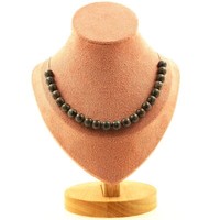A Bijoux Collier Mit 20 Perlen Aus Obsidienne Schneeflocke