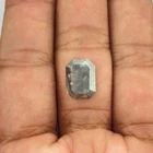 Octagon Diamond Slice Diamond Salt Pepper Natural Diamond 2.72 Tcw 12.2 Mm