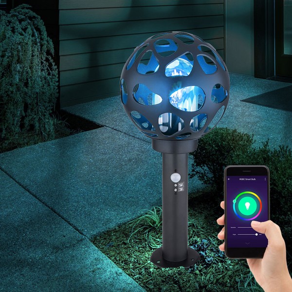 Sockelleuchte Stehlampe AußEnleuchte Led Sensor Smart Rgb App Steuerung Dimmbar-image