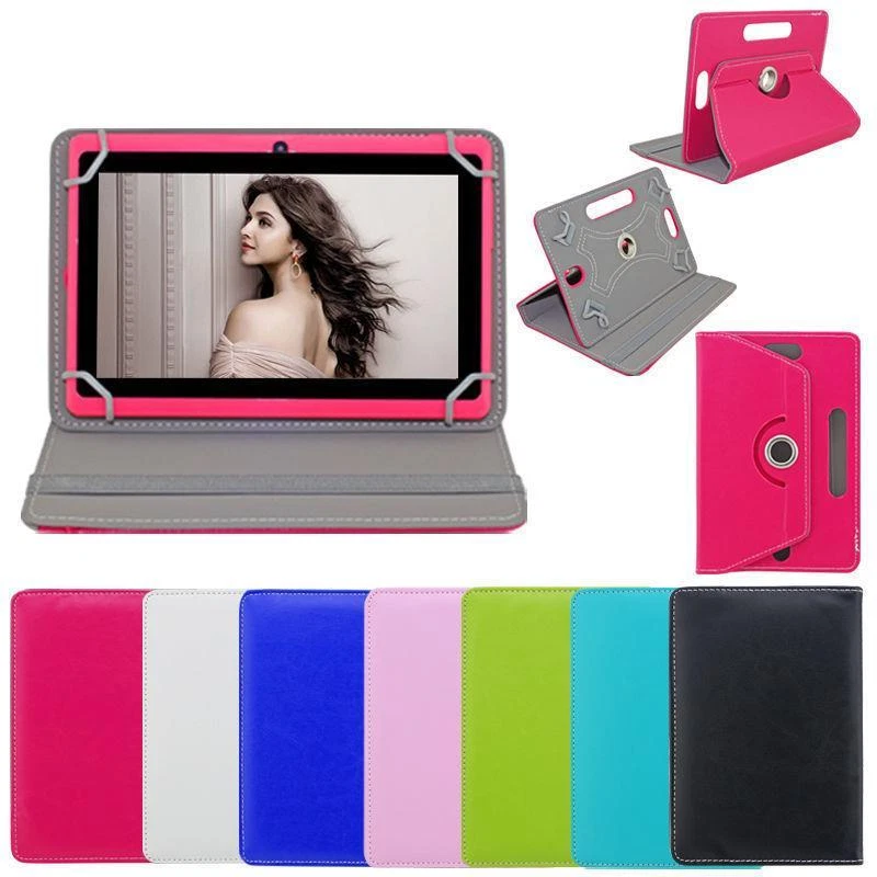 360?Folio PU Leather Box Case Cover For Universal Android Tablet PC 8" w/ Styus - Image 3 of 4