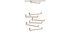 SOMMERFELDT 174 Scala HO Supporti per catenaria (adatti per i fili art. 181-184)