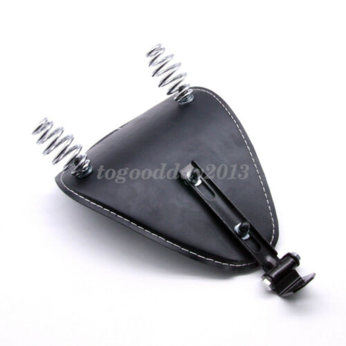 3" Motorcycle Spring Solo Seat + Swivel Bracket For Harley Chopper Bobber Custom - Picture 9 of 9