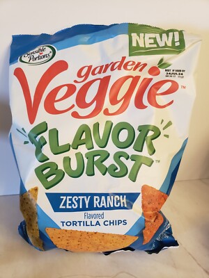 Sensible Portions GARDEN VEGGIE BURST ZESTY RANCH Tortilla Chips, 12 oz 1 Bag