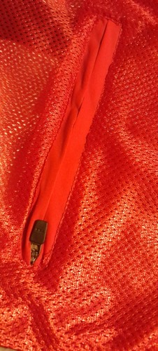 Zimco Cycle Wear wind jacket vest red XL NEW WITH TAGS back is mesh 1 zip pocket - Picture 8 of 8