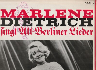 MARLENE DIETRICH singt Alt-Berliner Lieder / DDR LP 1979 AMIGA 845009