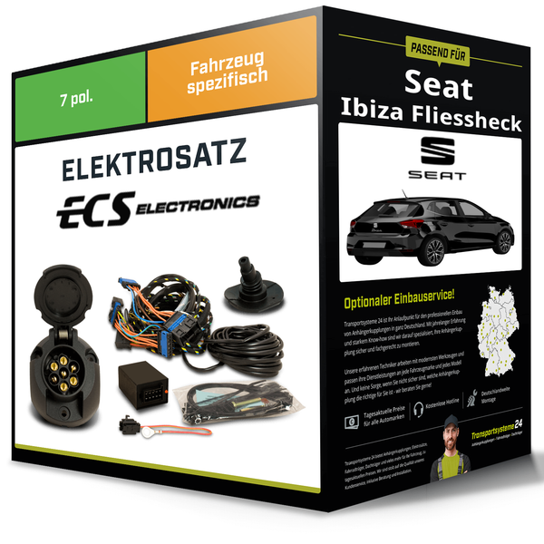 Elektrosatz 7-Pol Spezifisch für Seat Ibiza Fliessheck 05.2017-Jetzt-image