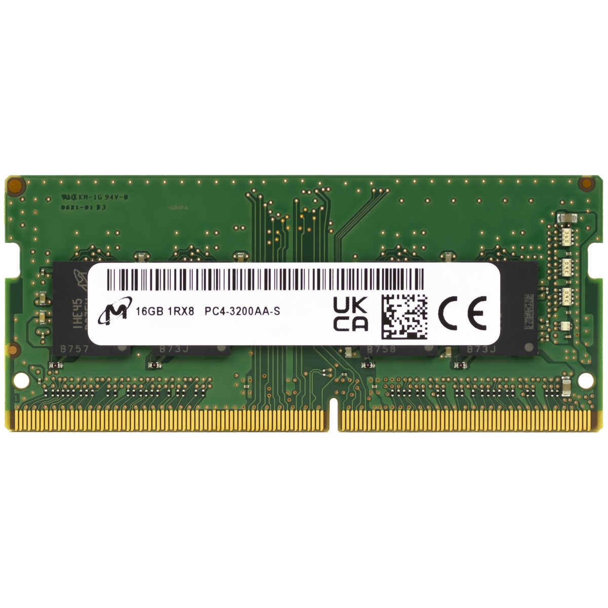 Micron 16GB 3200MHz SODIMM DDR4 メモリモジュール Micron 16GB DDR4 3200 MHz PC4-25600 SODIMM 260-Pin 1Rx8 Laptop