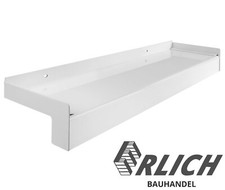 Aluminium Fensterbank Weiß RAL 9016 50-225 mm inkl. Alu Klinker-Abschluss