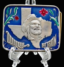 Willie Nelson Texas Outlaw Country Western Music Belt Buckle