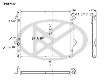 Radiator Koyo A2580