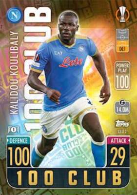 2021-22 Topps Match Attax UEFA Champions League 100 Club #CLU2 Kalidou Koulibaly