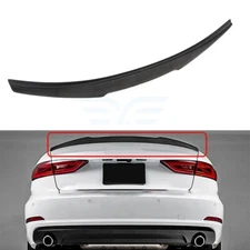 Rear Highkick Trunk Spoiler Wing For Audi A3 Quattro S3 RS3 2014-2020 Black