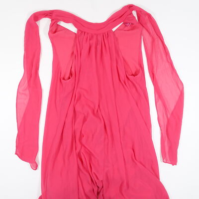 VINCE CAMUTO PINK MEDIUM TIE BACK HALTER JUMPSUIT