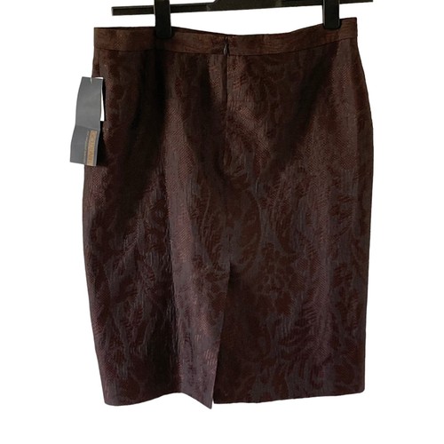 BNWT Moschino Cheap And Chic  ladies Straight Pencil Skirt Size 14 Brown/Black - Picture 1 of 15