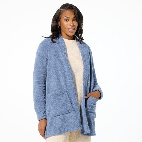 Comfort Code By Cuddl Duds Average Marshmallow Knit Cozy Cardigan Size 1X Plush