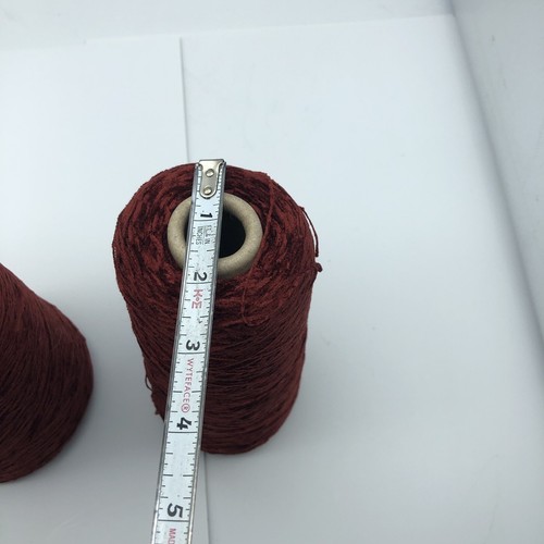 rayon chenille yarn poinsettia 2 cones one partial - Picture 10 of 10