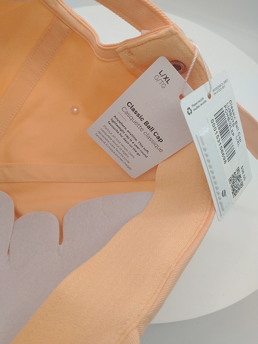 Lululemon Unisex Ball Cap Wordmark Peach Bellini/Glaze Pink 