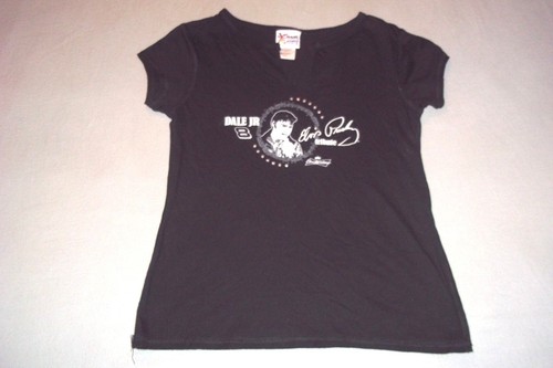 Elvis Presley Dale Earnhardt Jr.Tribute Budweiser Nascar T-Shirt Juniors Small - Picture 3 of 4