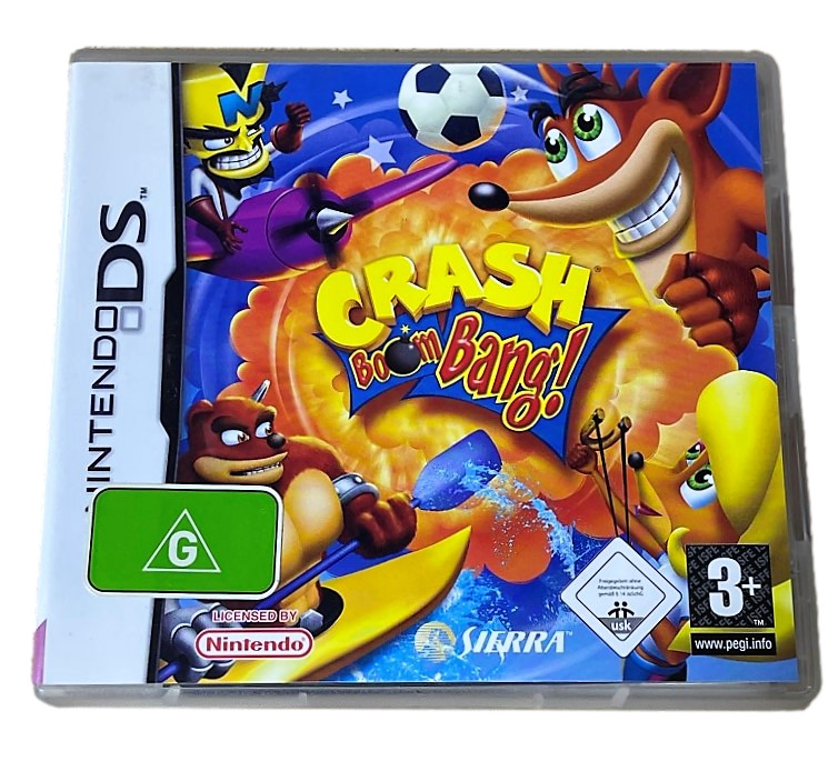 Crash Boom Bang Nintendo DS 3DS Game *Complete* Crash Bandicoot