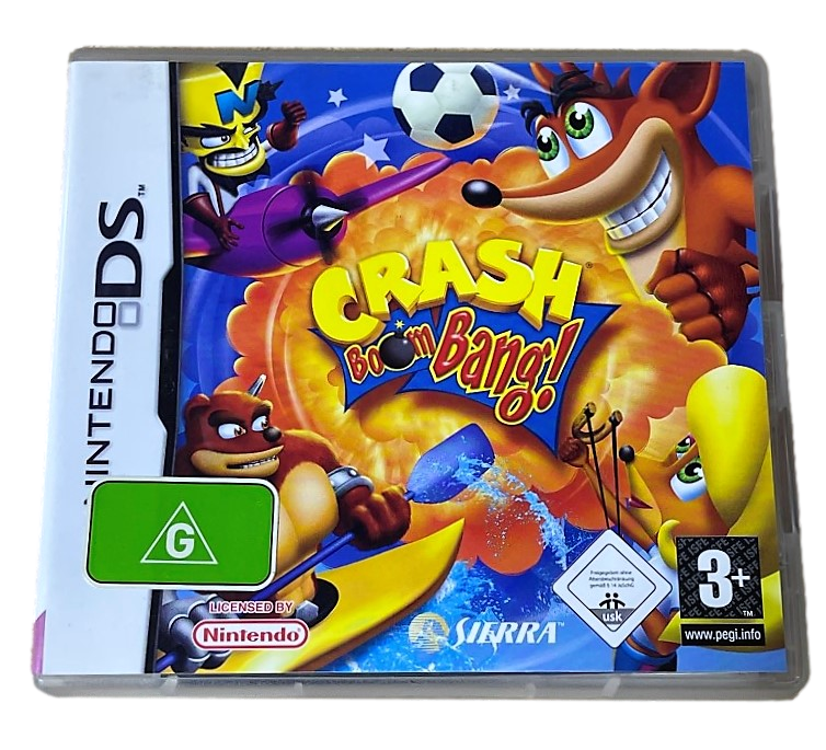 Crash Boom Bang Nintendo DS 3DS Game *Complete* Crash