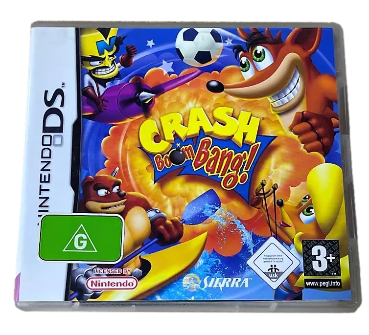 Crash Boom Bang Nintendo DS 3DS Game *Complete* Crash Bandicoot