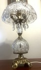 Loevsky & Loevsky White Metal Castings Crystal Teardrop Bedroom Lamp — photo 5
