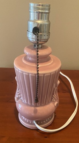 Vintage Pottery Lamp, Rose Colored Mid Century - Looks McCoy - Picture 2 of 11