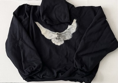 YZY Gap Balenciaga Dove Hoodie - Washed Black Medium