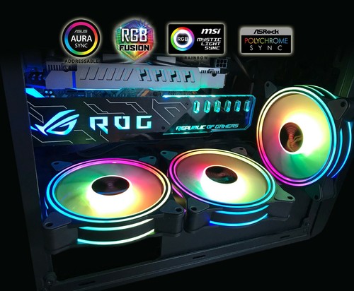 RGB Graphic Card Bracket Addressable LED 3-pin 5V Brace GPU Sync Light Fix Video - Picture 36 of 43