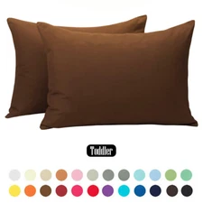 Travel Size Pillowcases - 13 x 18 - Zipper Closure - 24 Solid Color - Set of 2