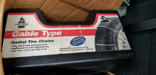 NEW LACLEDE CABLE TYPE RADIAL TIRE CHAINS RADIAL AND STANDARD TIRES APPROVED CA - Picture 5 of 8