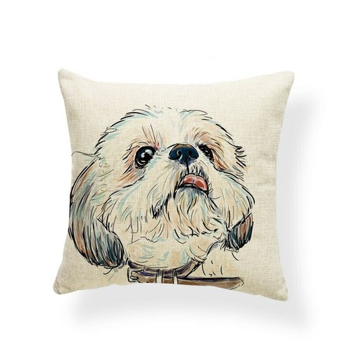 Cute Pet Dog Cushion Cover Than Doll Golden Retriever Home Decoration Pillowcase - Picture 13 of 29