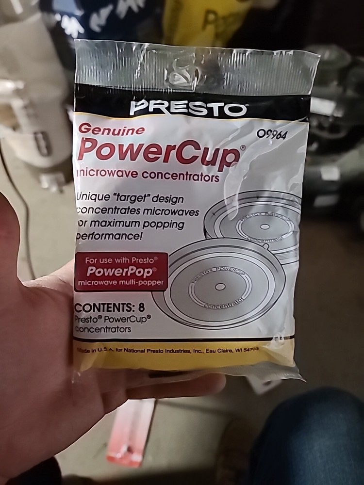 Presto Power Cup Microwave Concentrators for Presto PowerPop Popper 09964 Popcorn Maker  