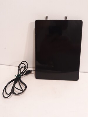 Pro FLAT PANEL Full HD Indoor TV ANTENNA w/Adjustable Rabbit Ears & 5.5ft Cord